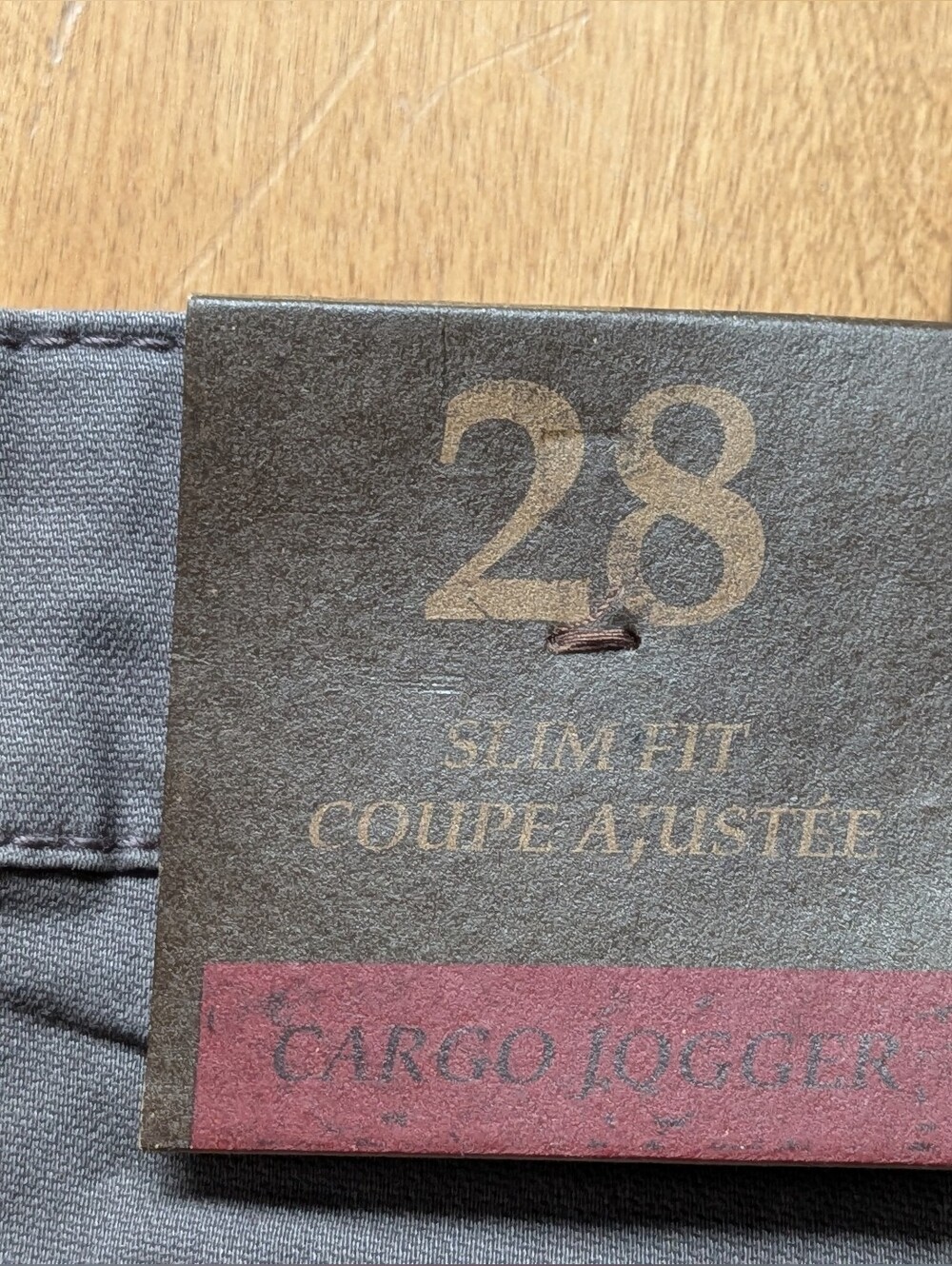 Tainted Denim Men's Gray Cargo Jogger Pants Size 28 New With Tags (NWT) - Picture 6 of 12